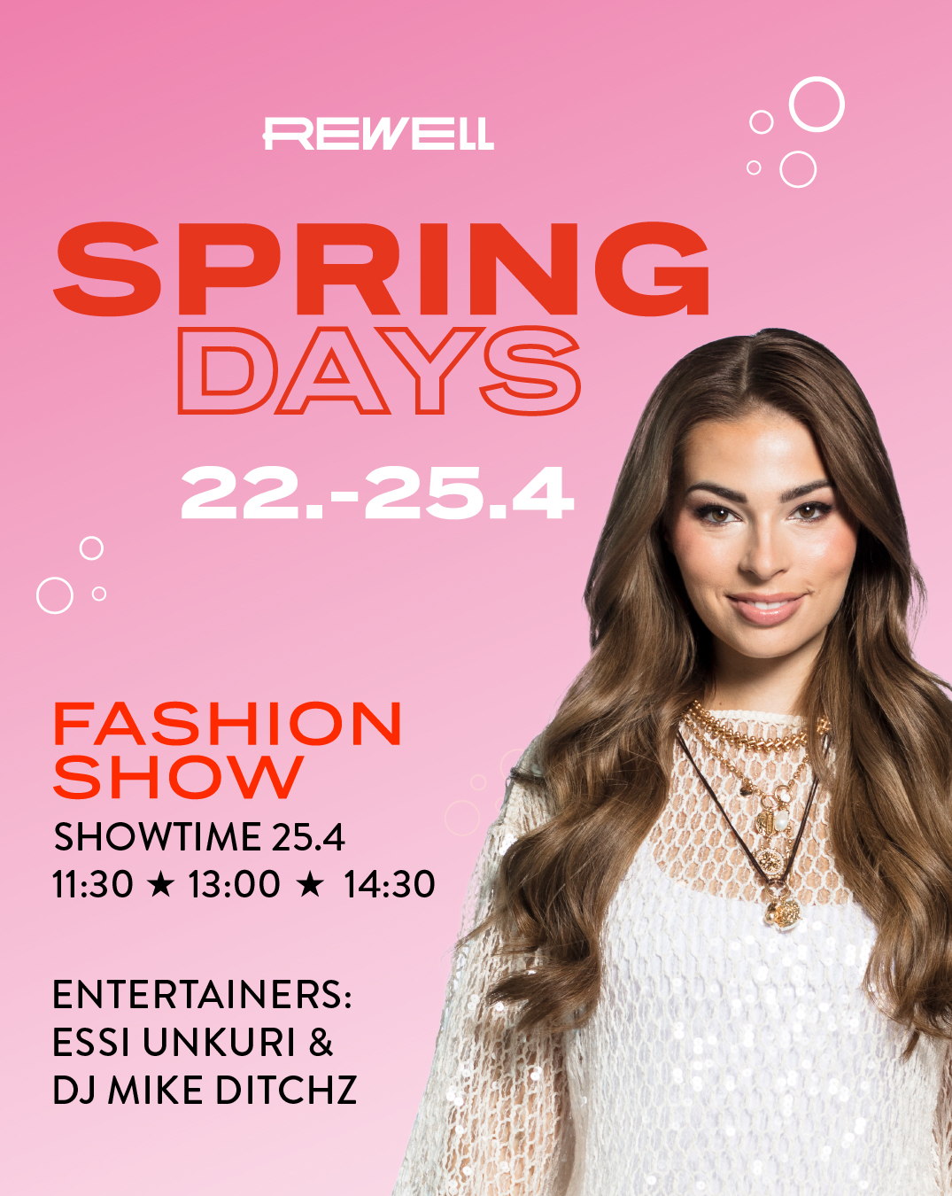 Spring Days Rajendran Spring Days valloittaa Rewellin 22.–25.4 - Rewell